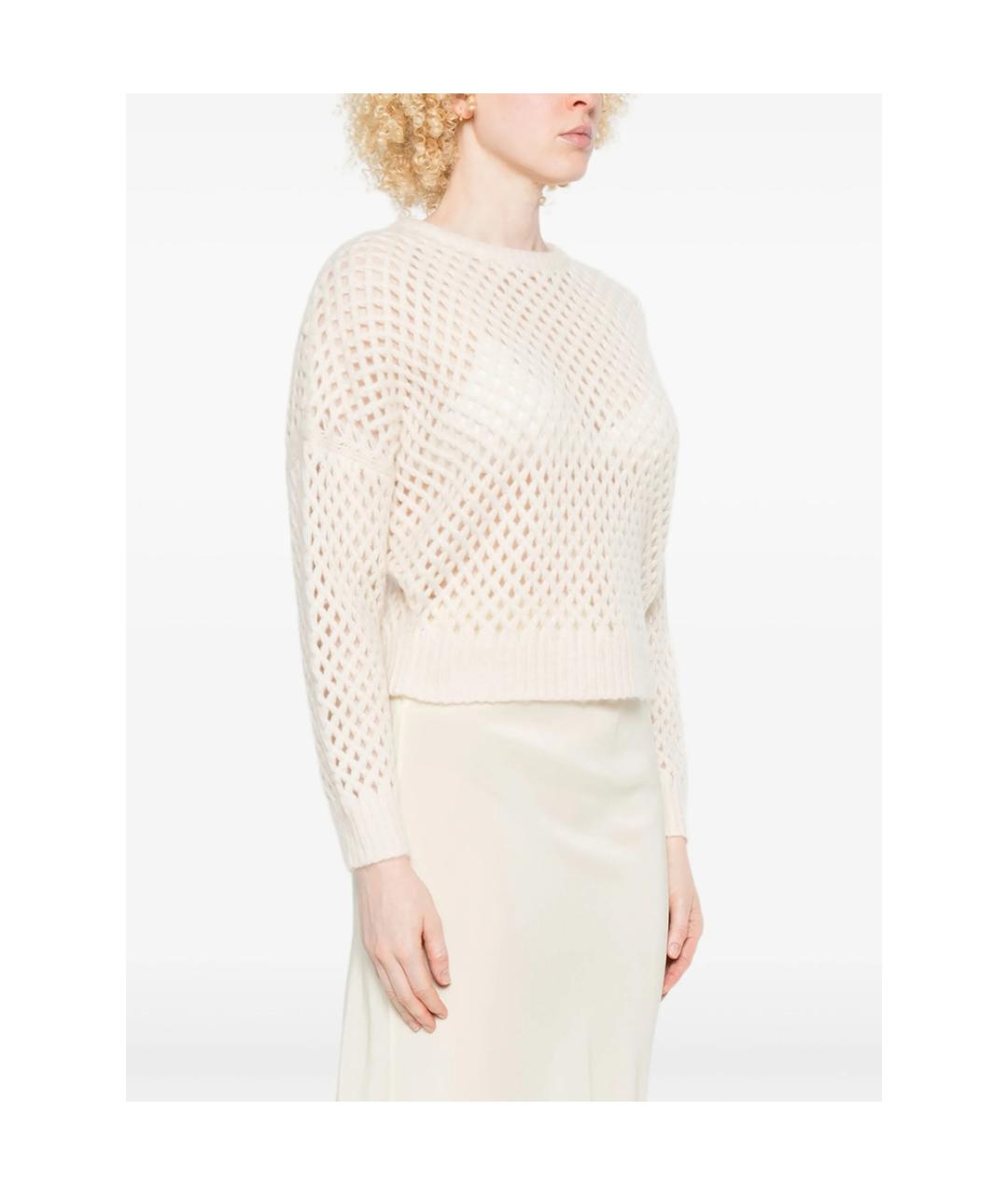 MAX MARA Бежевый кашемировый джемпер / свитер, фото 3