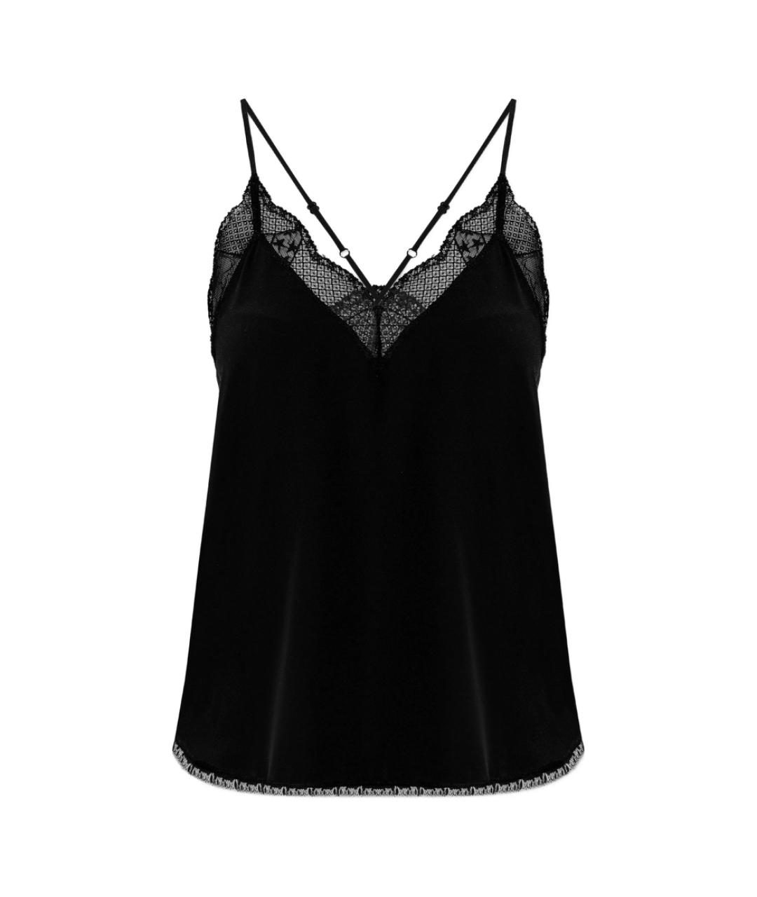 ZADIG & VOLTAIRE Черная шелковая майка, фото 1