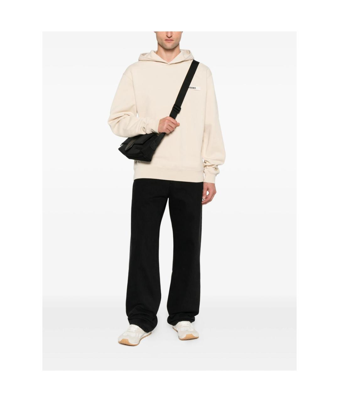 JACQUEMUS Черные хлопковые прямые джинсы, фото 2