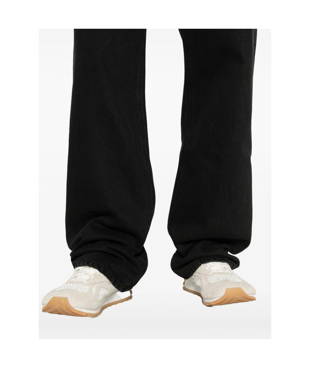 JACQUEMUS Черные хлопковые прямые джинсы, фото 3
