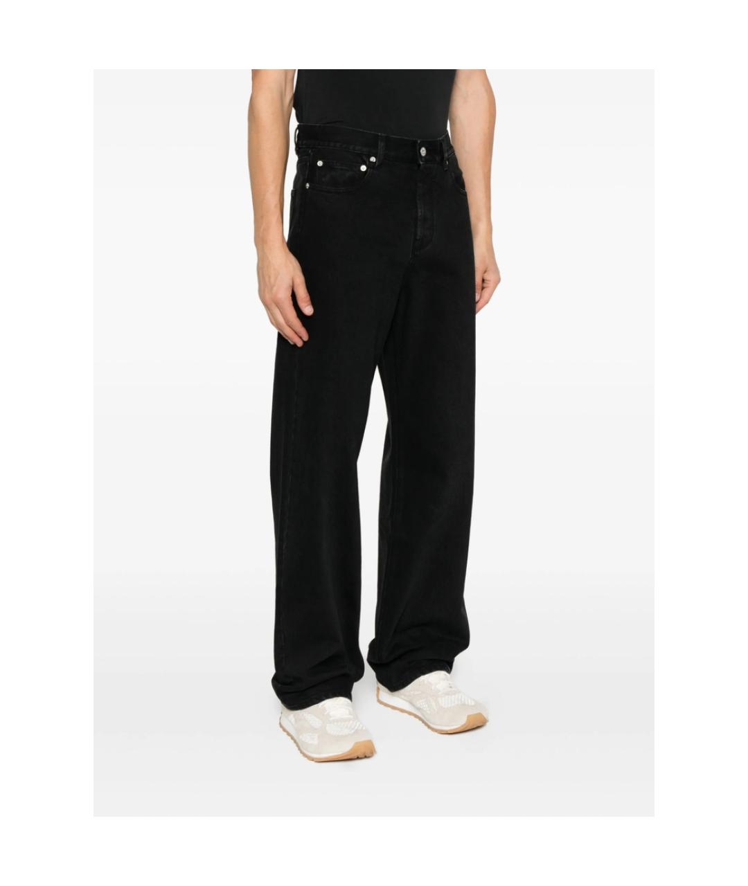 JACQUEMUS Черные хлопковые прямые джинсы, фото 4