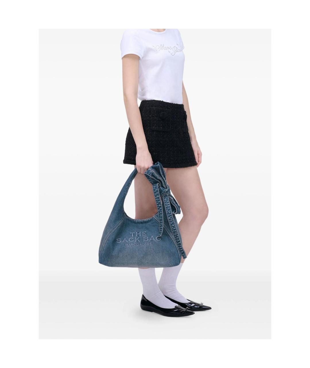 MARC JACOBS Синяя тканевая сумка тоут, фото 2