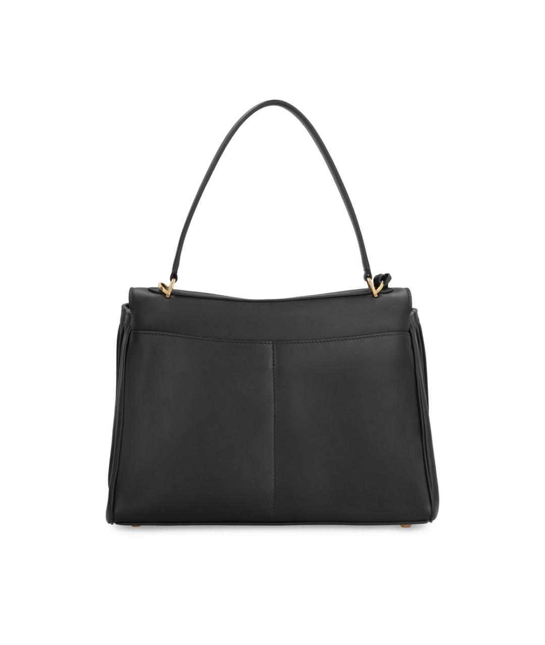 BALENCIAGA Черная кожаная сумка тоут, фото 2
