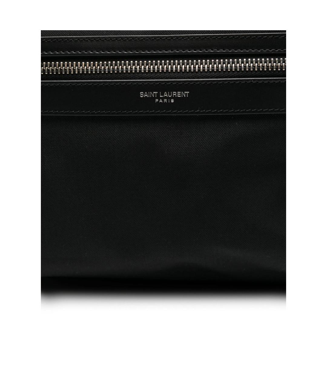 SAINT LAURENT Черный твидовый рюкзак, фото 4