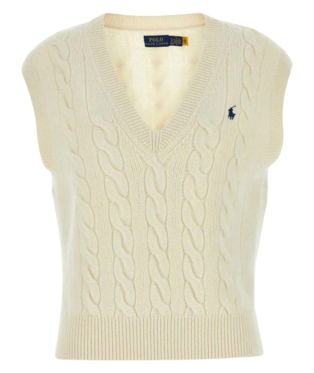 RALPH LAUREN Бежевая шерстяная жилетка, фото 1