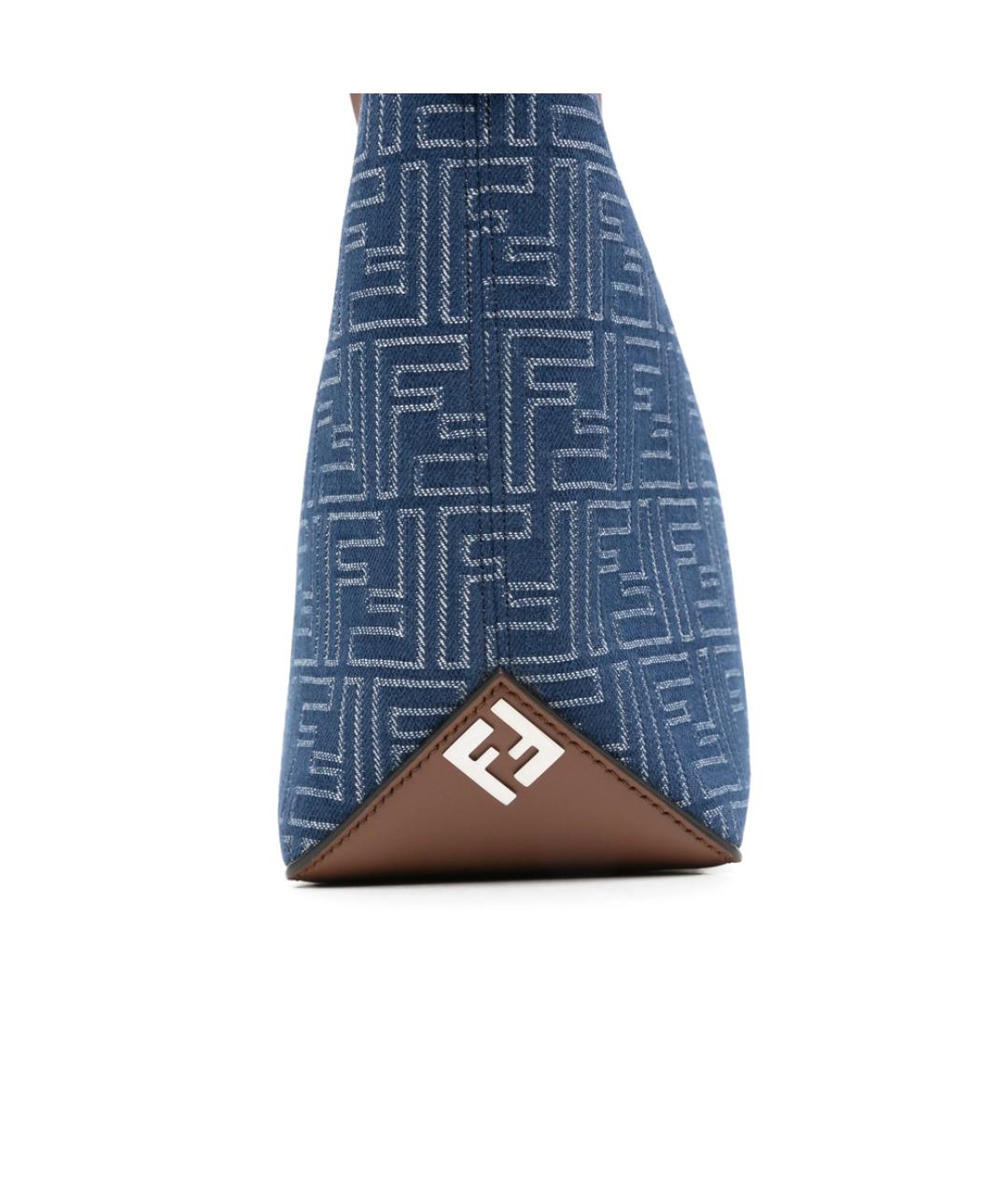 FENDI Синяя сумка тоут, фото 4
