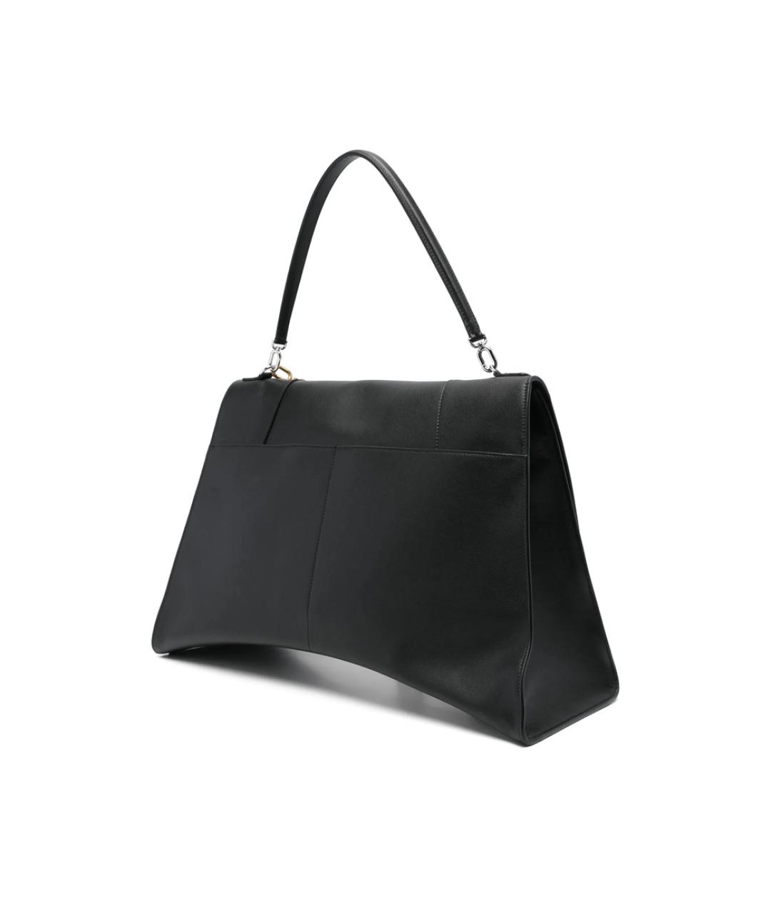 BALENCIAGA Черная кожаная сумка через плечо, фото 2