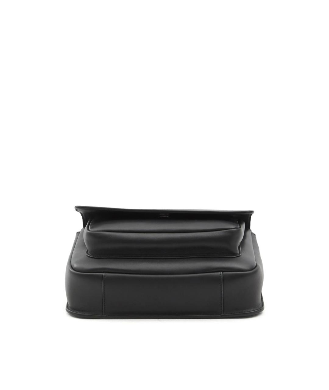 SAINT LAURENT Черная кожаная сумка на плечо, фото 2