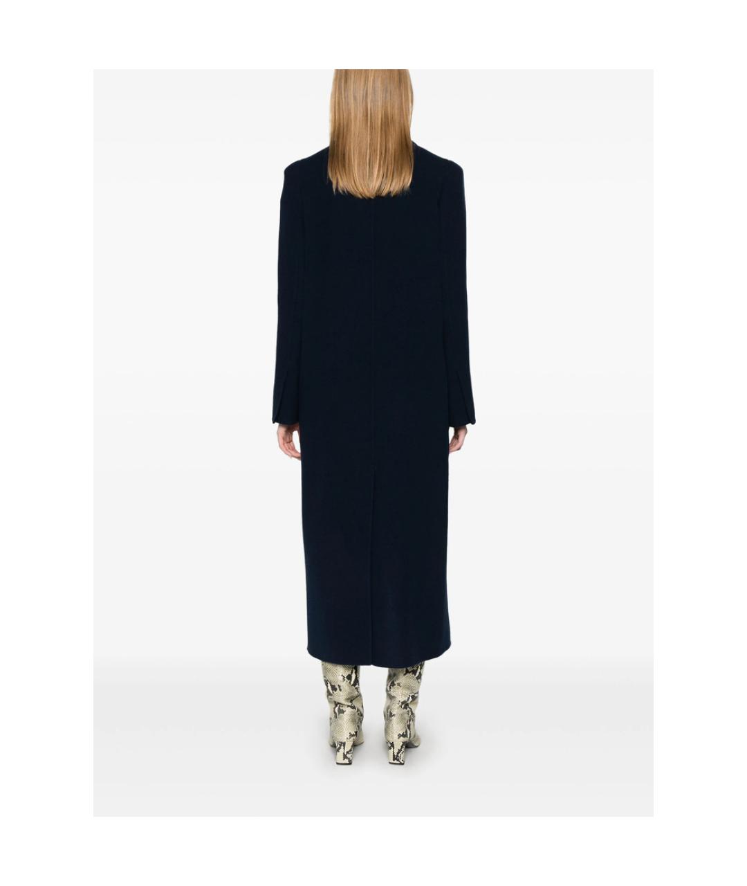 MAX MARA Темно-синее кашемировое пальто, фото 2