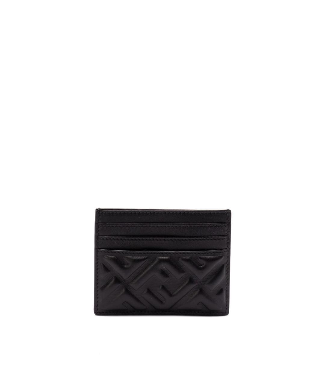 FENDI Черный кожаный кардхолдер, фото 1