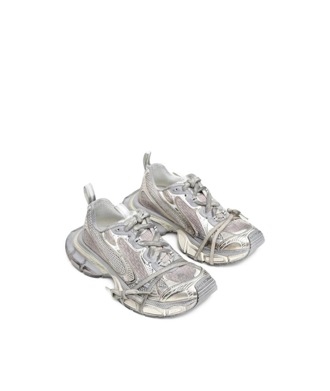 BALENCIAGA Серые синтетические кроссовки, фото 4
