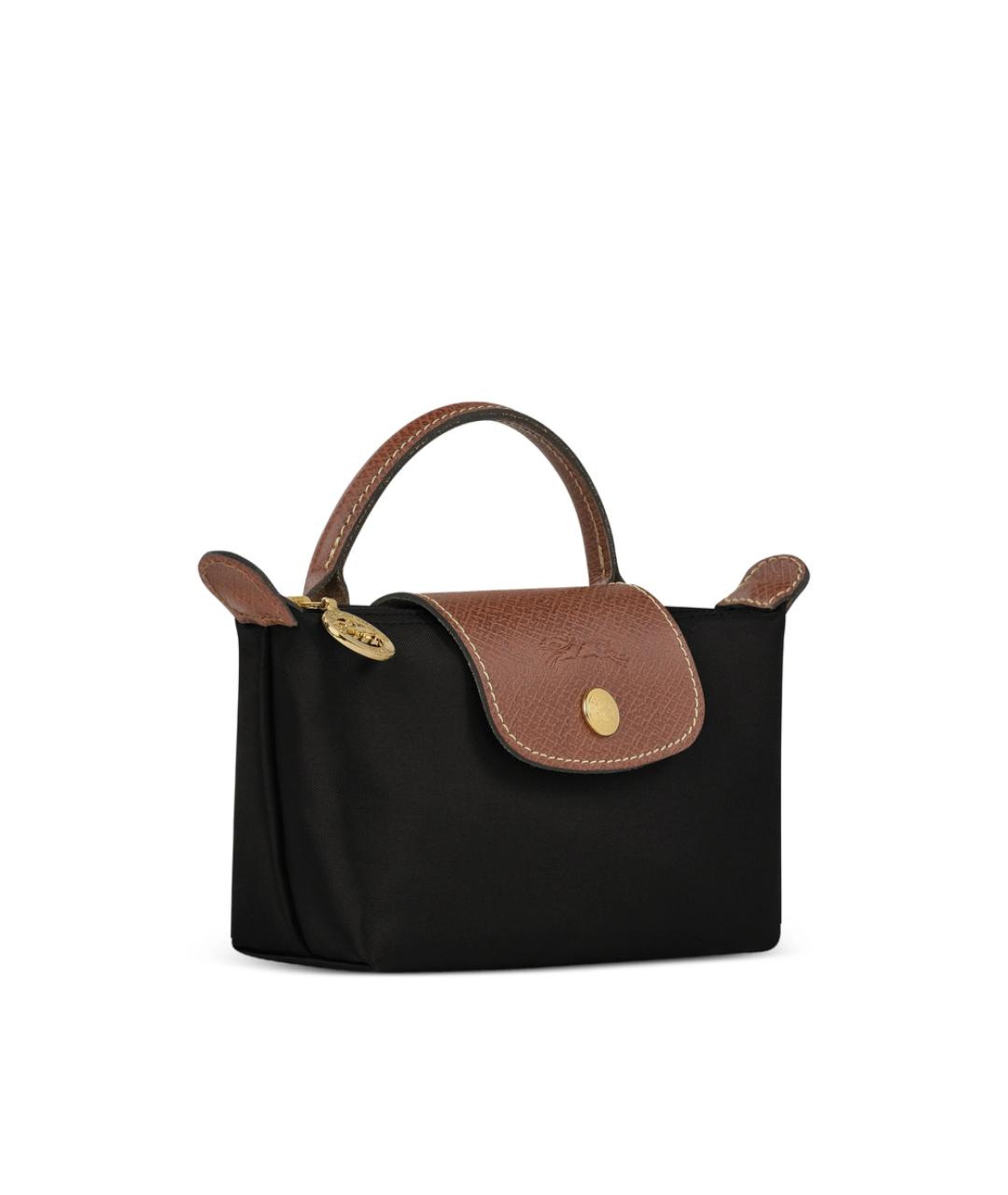 LONGCHAMP Черная синтетическая сумка тоут, фото 6