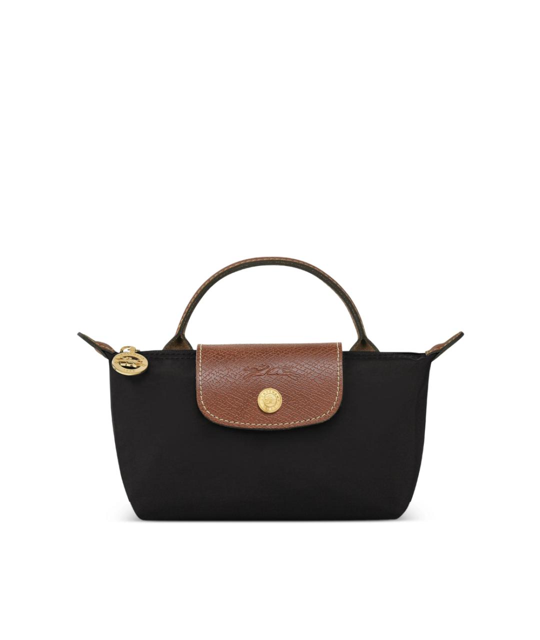 LONGCHAMP Черная синтетическая сумка тоут, фото 1