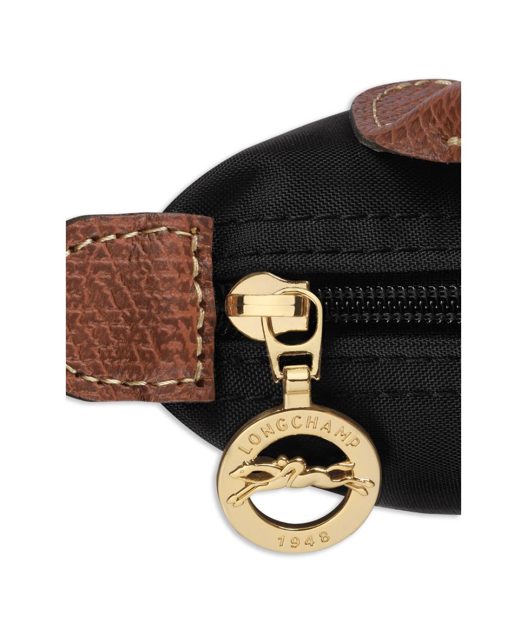 LONGCHAMP Черная синтетическая сумка тоут, фото 5