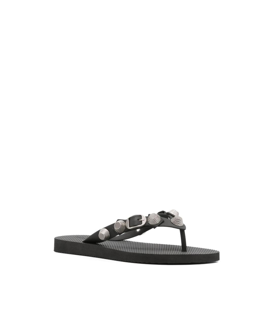 BALENCIAGA Черные шлепанцы, фото 3
