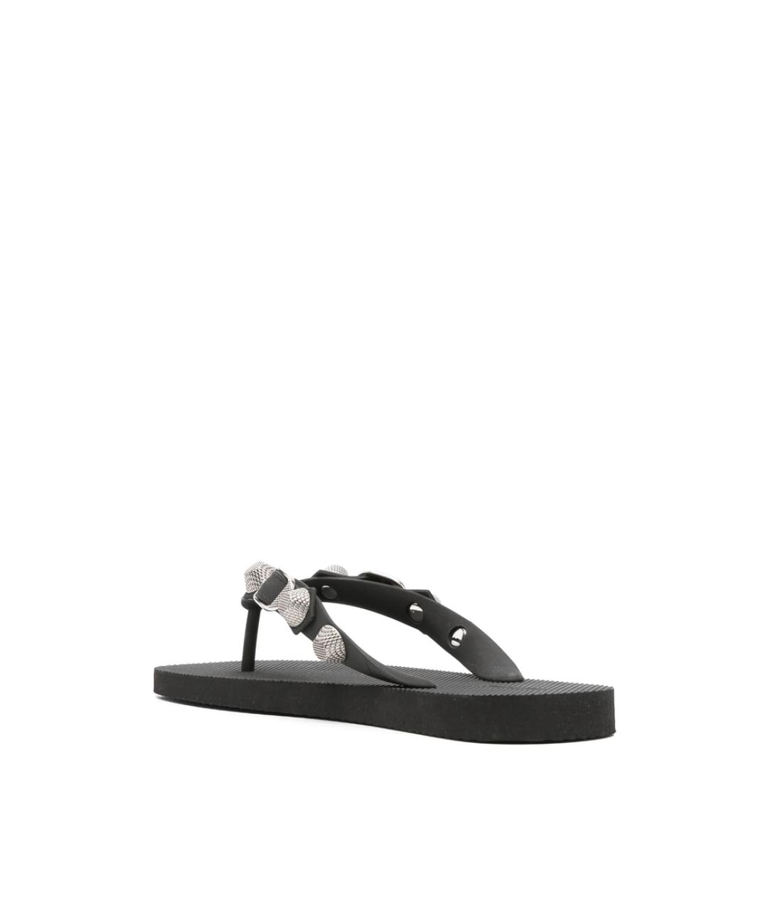 BALENCIAGA Черные шлепанцы, фото 4