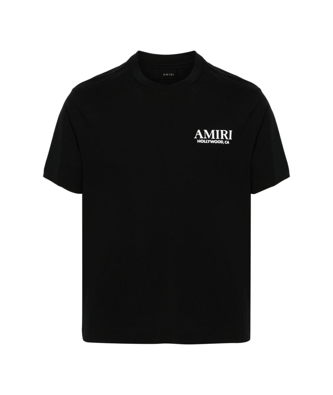 AMIRI Черная хлопковая футболка, фото 1