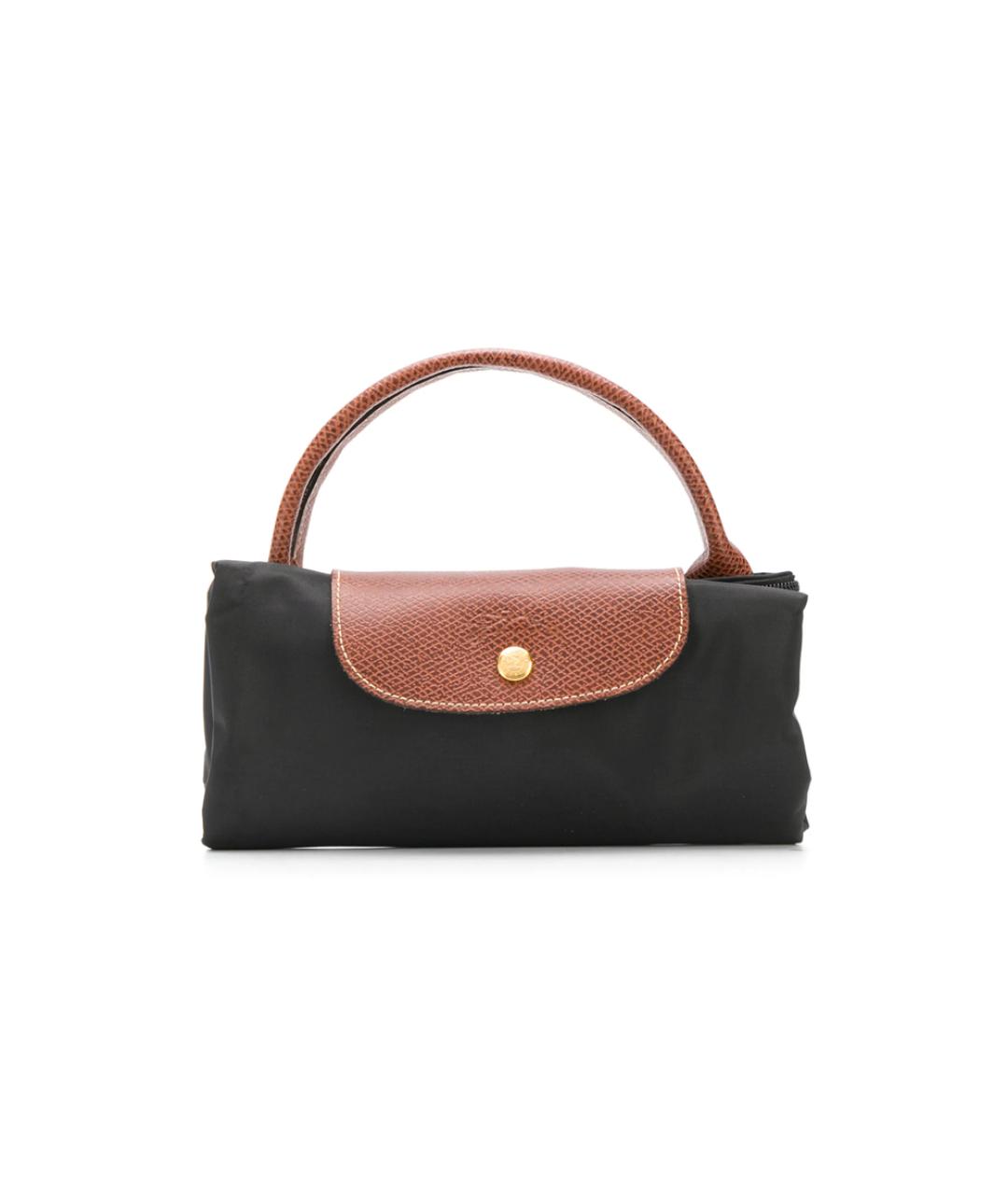 LONGCHAMP Черная тканевая сумка тоут, фото 2