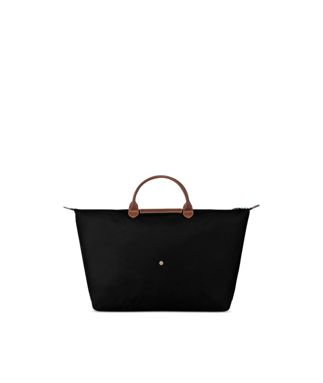 LONGCHAMP Черная тканевая сумка тоут, фото 4