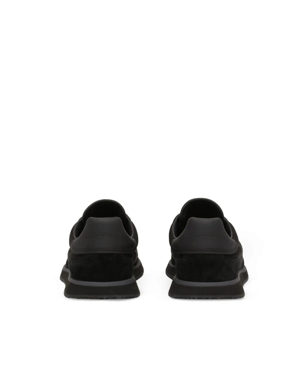 DOLCE&GABBANA Черные синтетические низкие кроссовки / кеды, фото 3