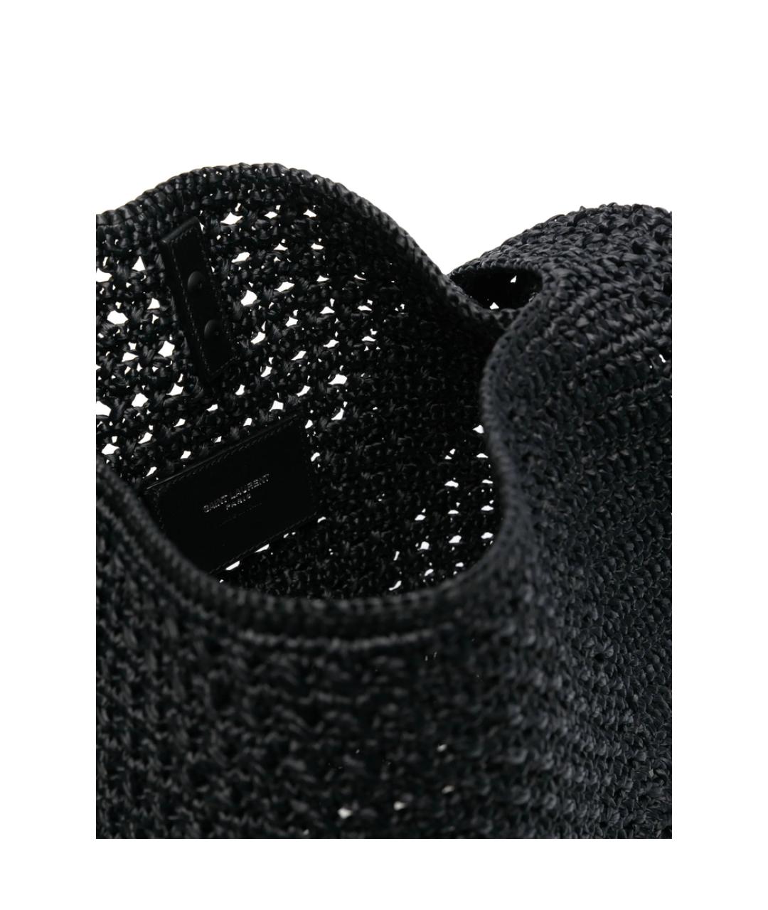 SAINT LAURENT Черная кожаная сумка на плечо, фото 4