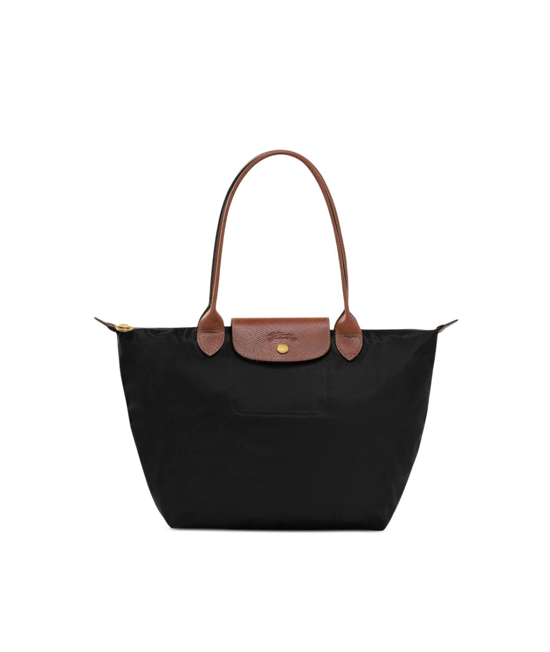 LONGCHAMP Черная синтетическая сумка тоут, фото 1