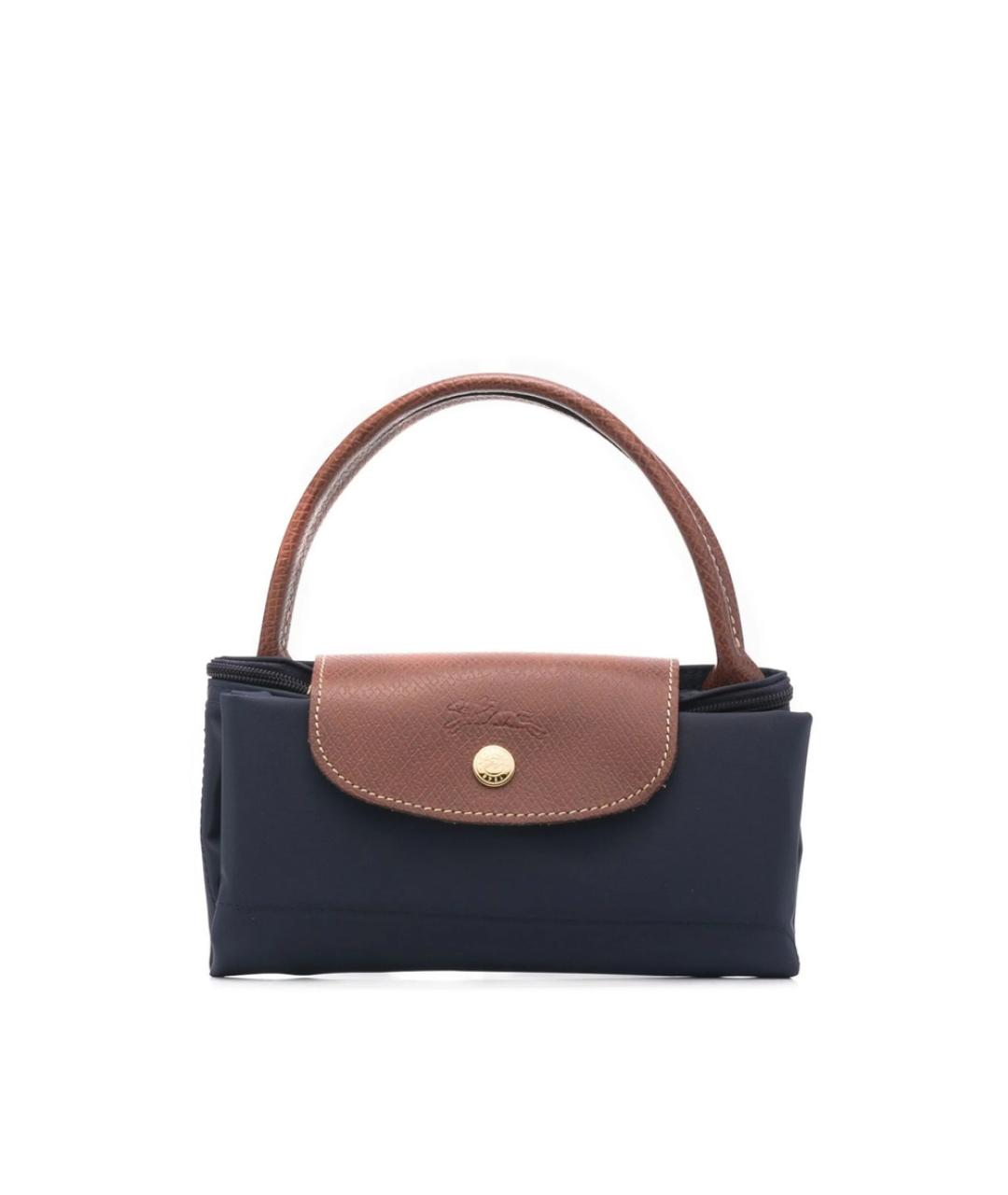 LONGCHAMP Синяя тканевая сумка тоут, фото 2