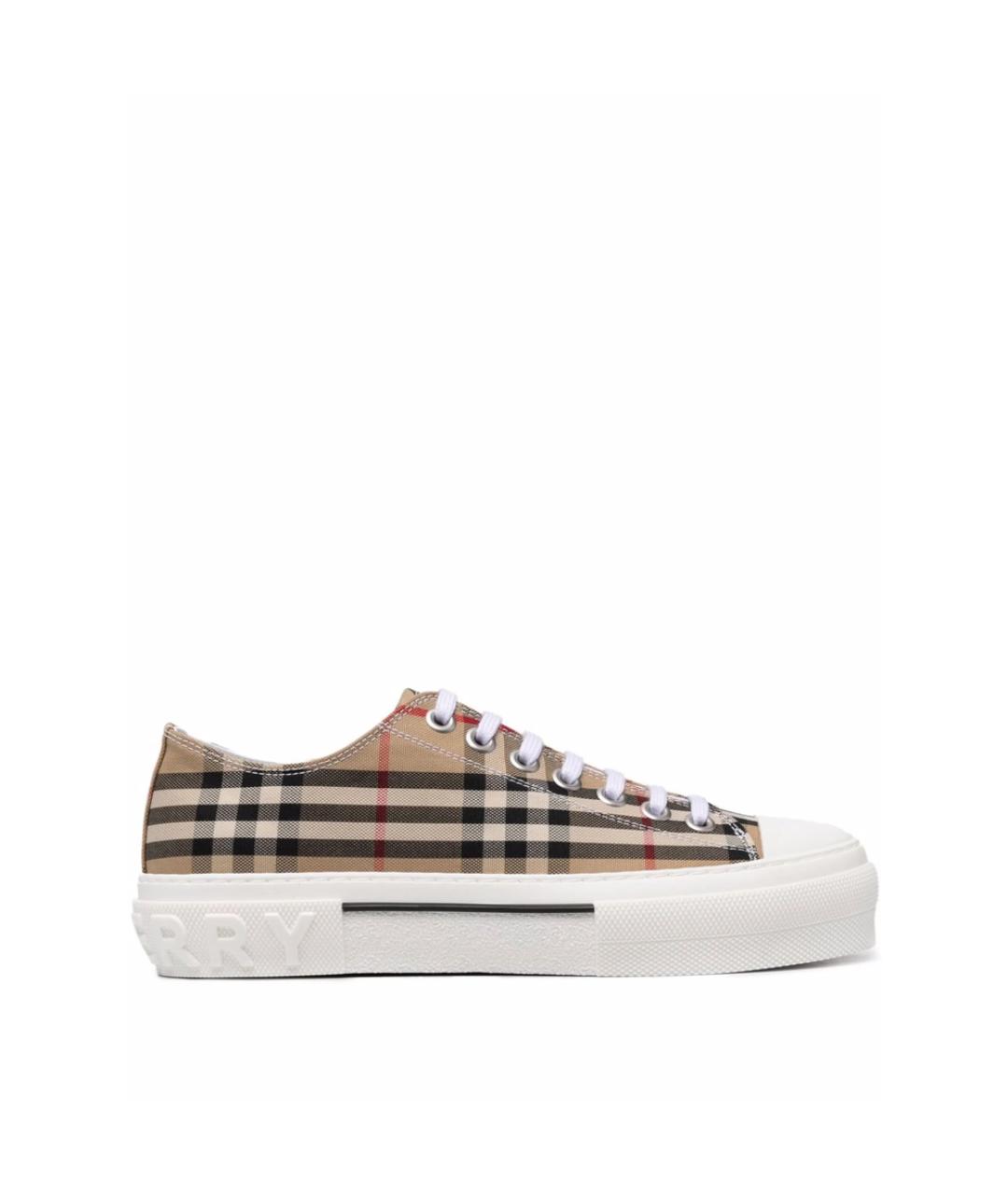 BURBERRY Мульти синтетические низкие кроссовки / кеды, фото 1