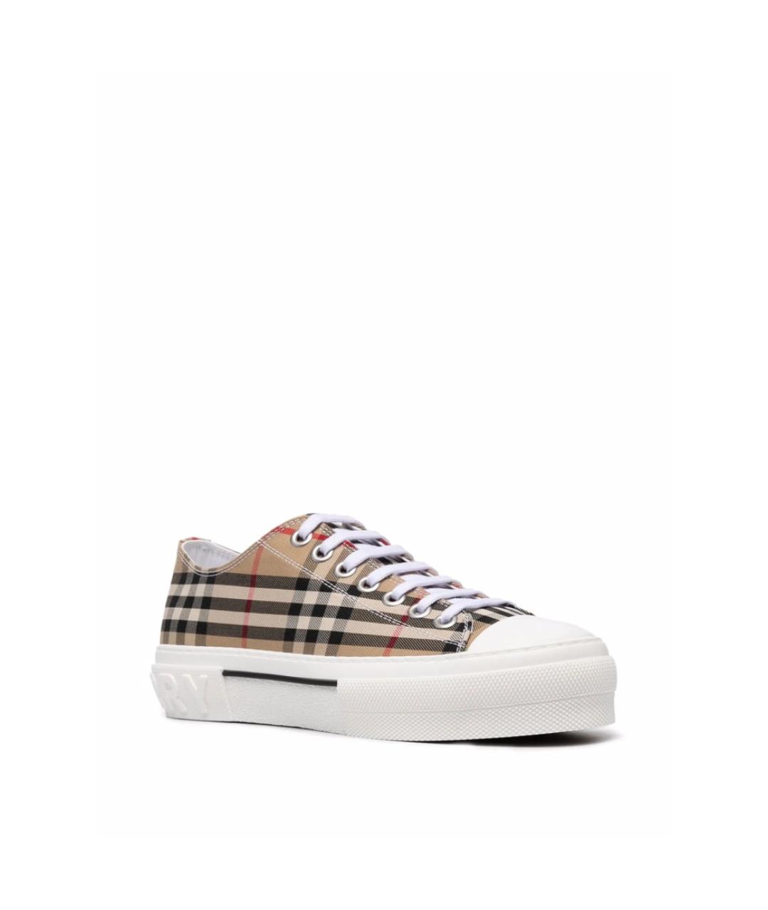 BURBERRY Мульти синтетические низкие кроссовки / кеды, фото 3