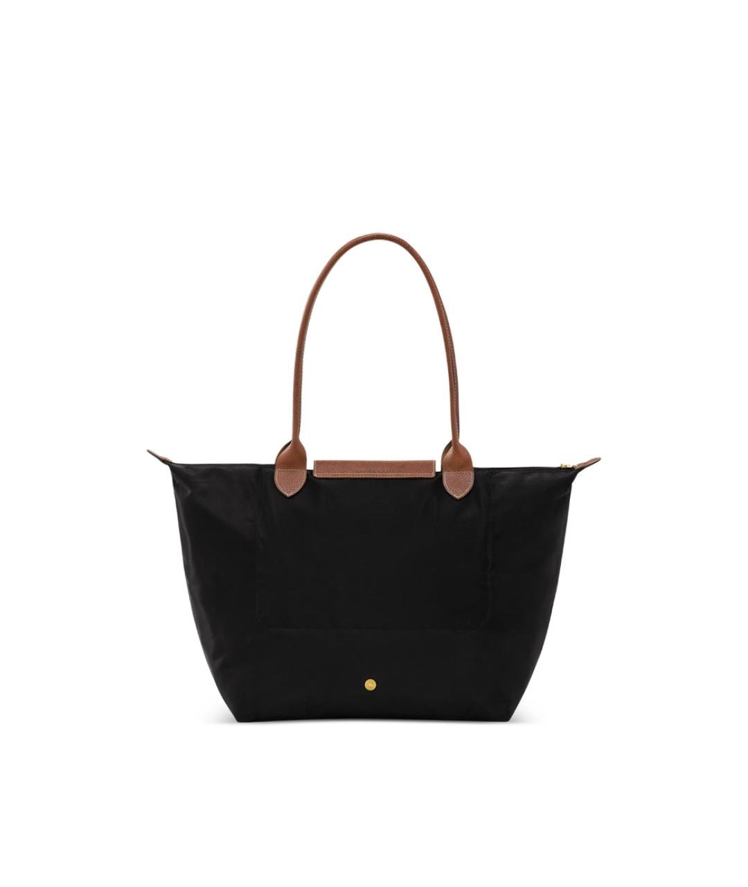 LONGCHAMP Черная синтетическая сумка тоут, фото 6