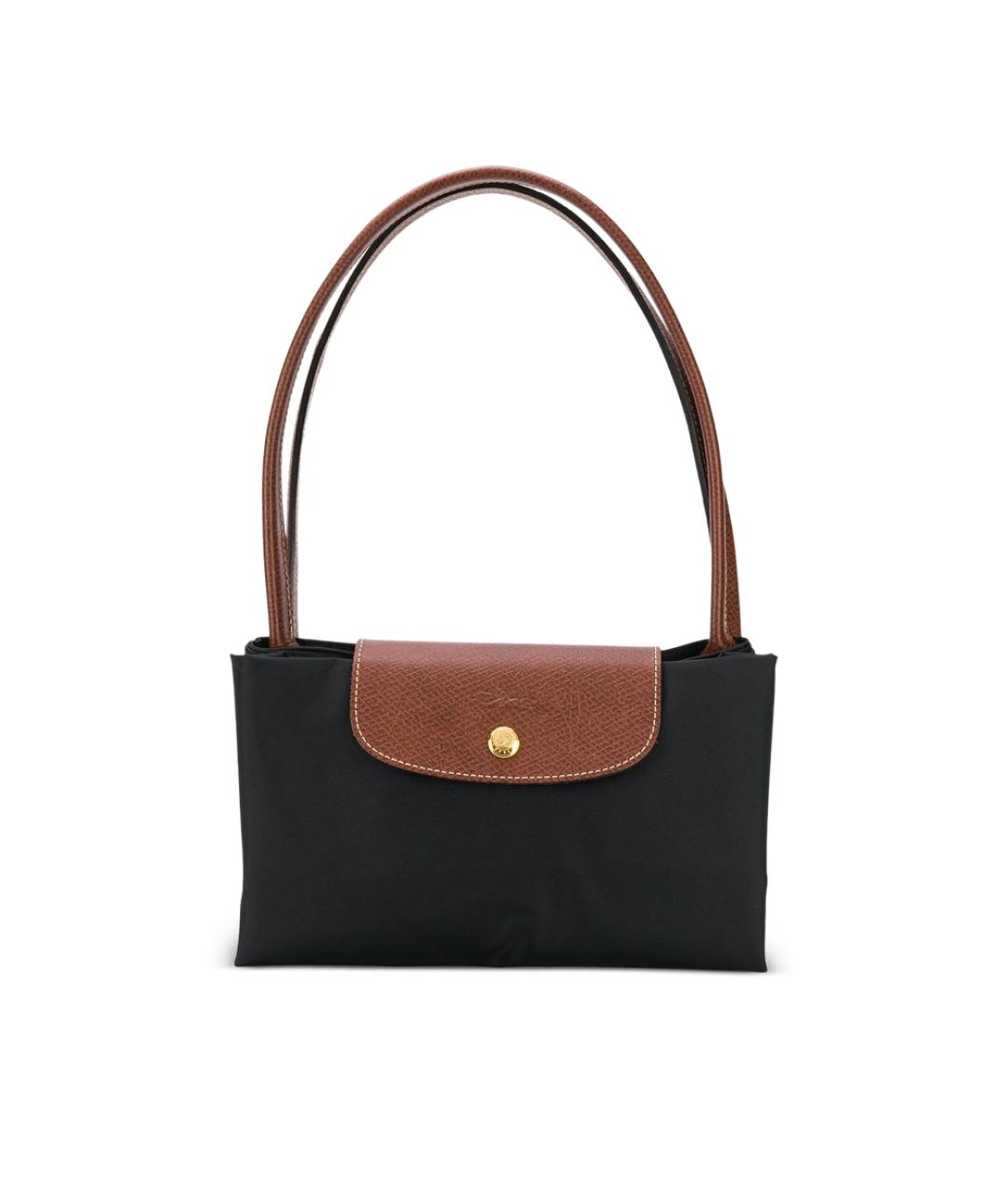 LONGCHAMP Черная синтетическая сумка тоут, фото 2