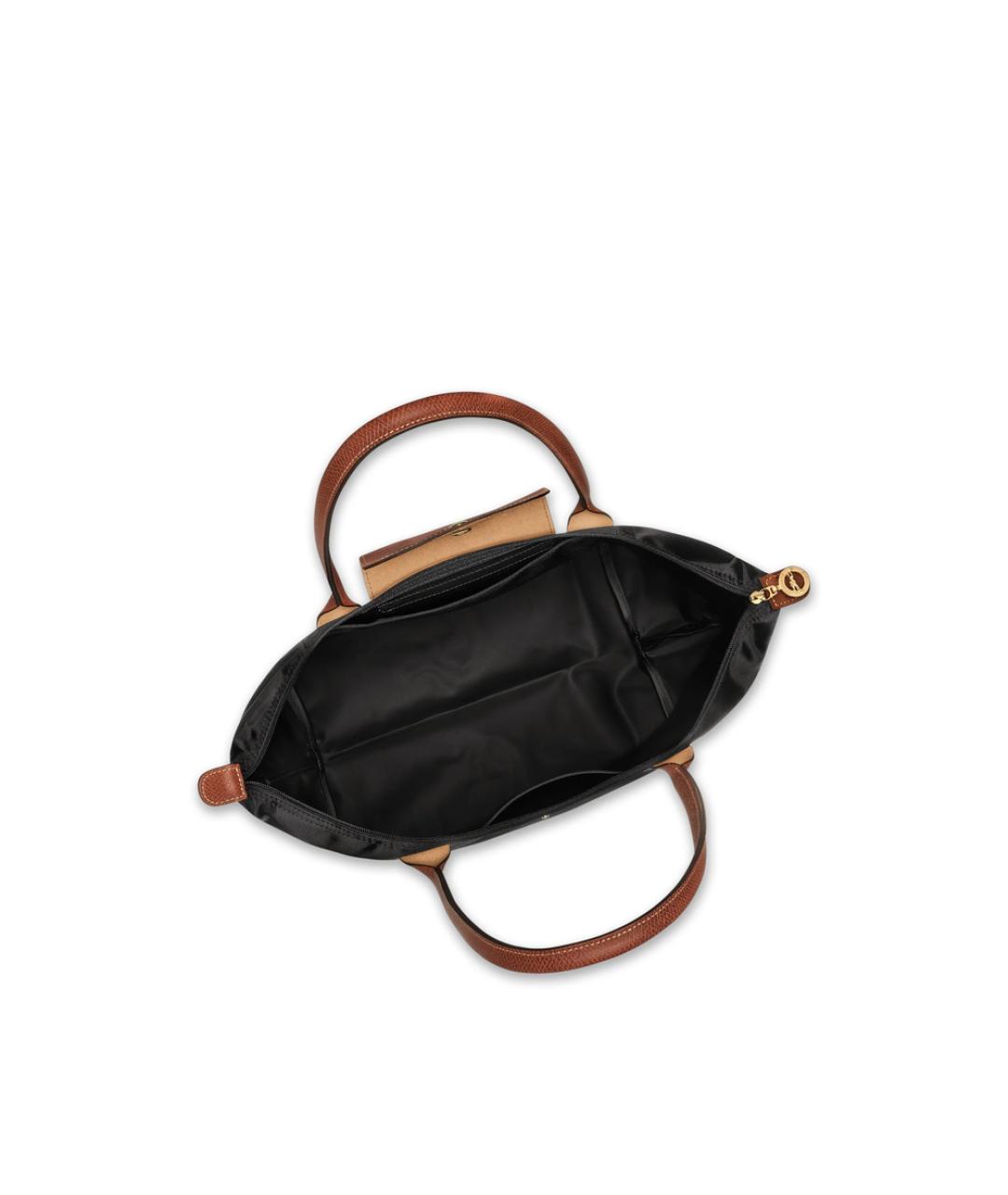 LONGCHAMP Черная синтетическая сумка тоут, фото 4