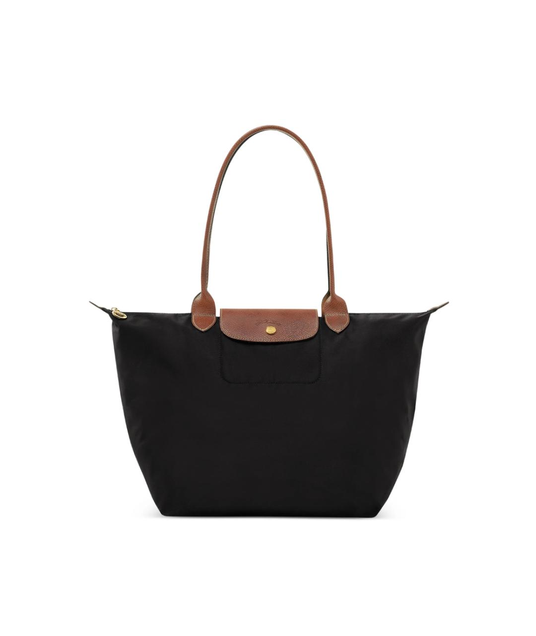 LONGCHAMP Черная синтетическая сумка тоут, фото 1