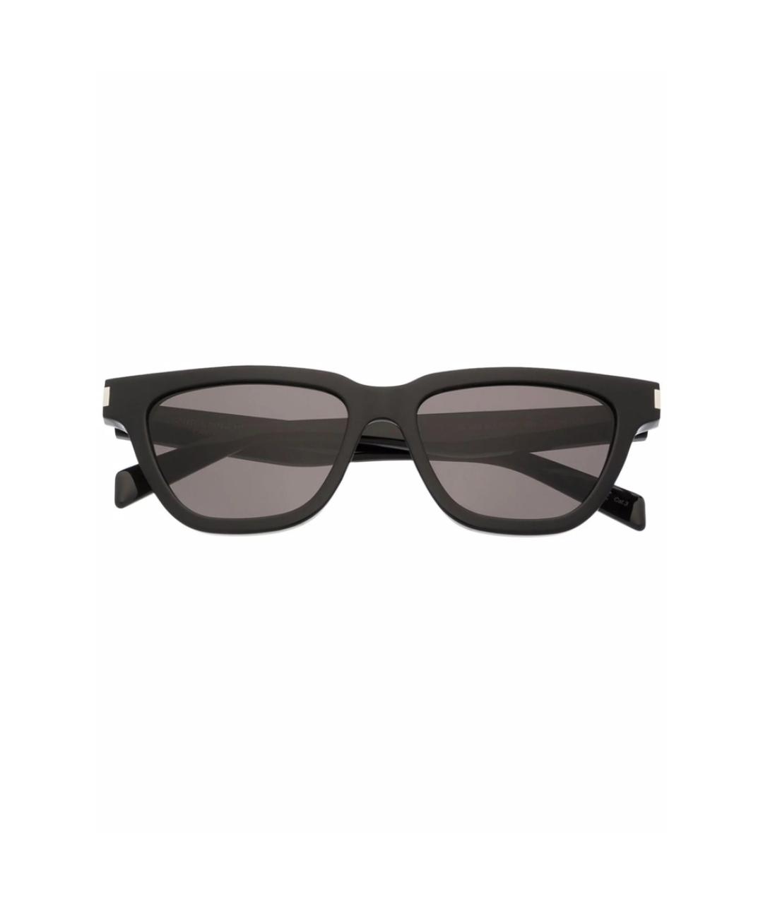 SAINT LAURENT Черные пластиковые солнцезащитные очки, фото 1
