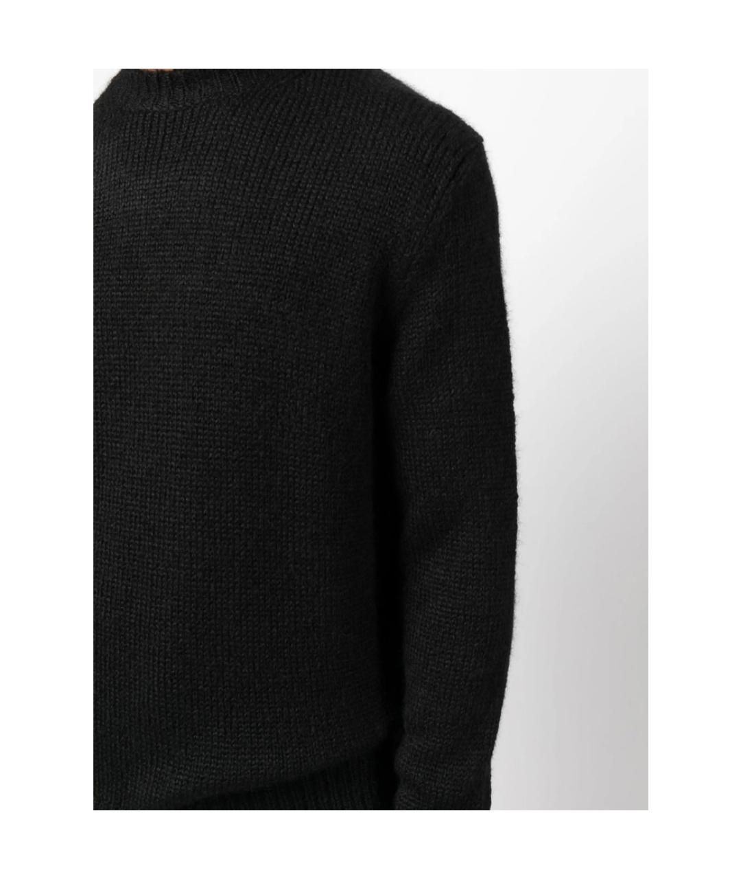 JIL SANDER Черный шерстяной джемпер / свитер, фото 3