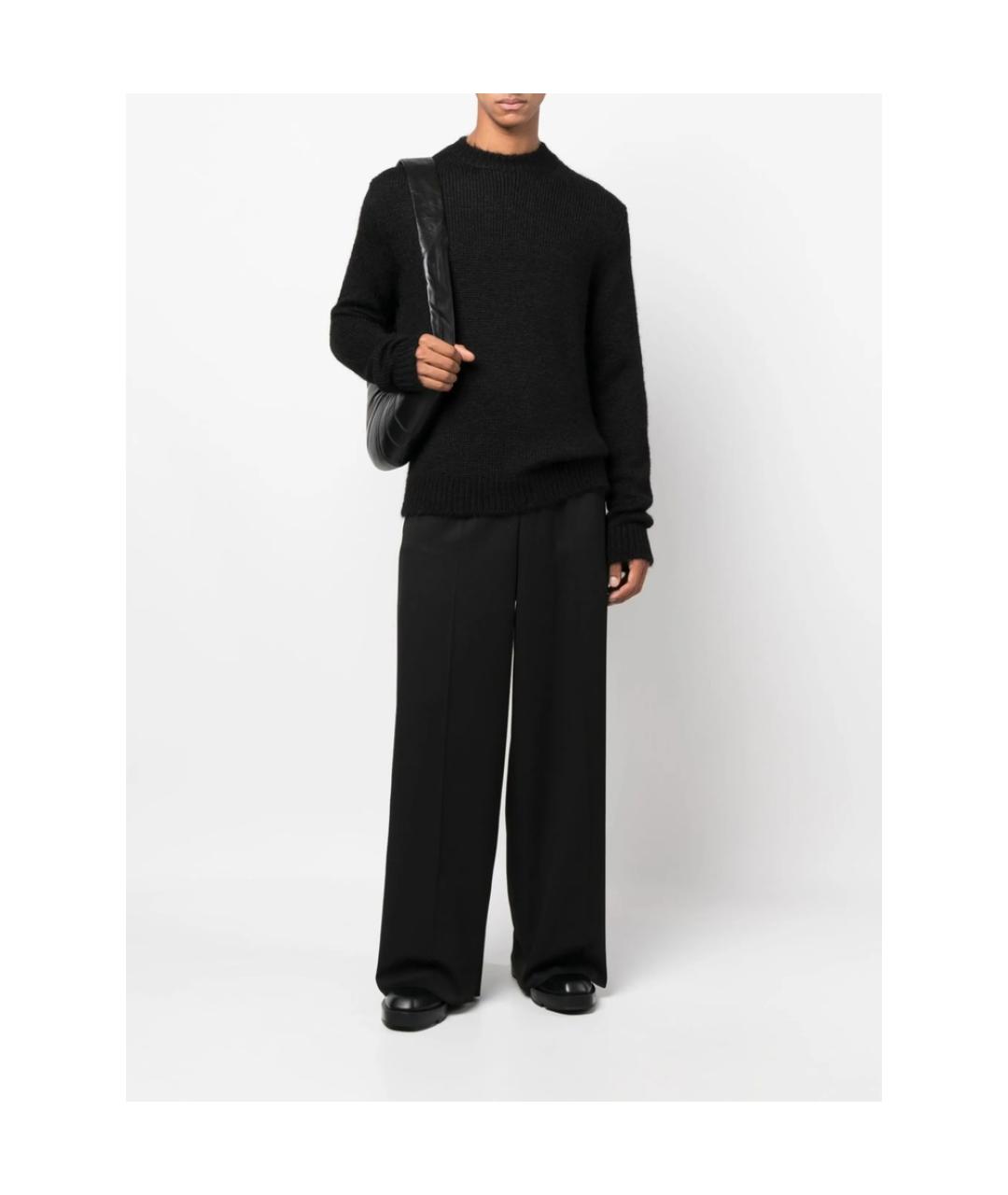 JIL SANDER Черный шерстяной джемпер / свитер, фото 2