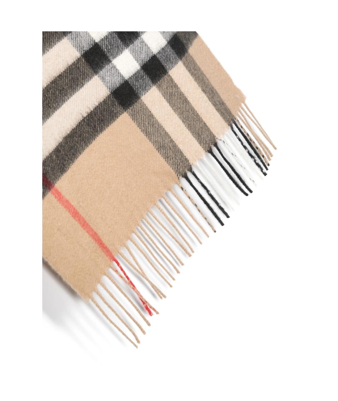 BURBERRY Черный кашемировый шарф, фото 2