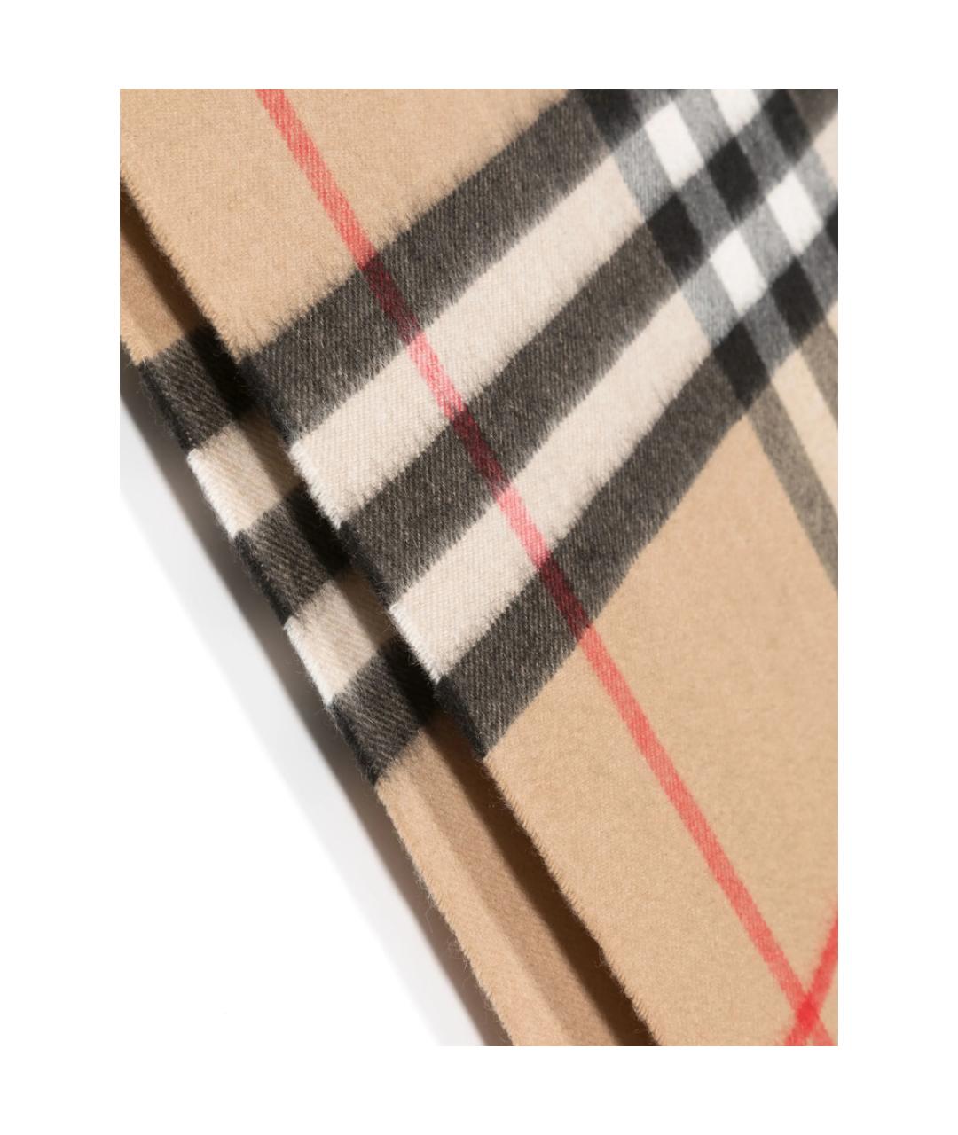 BURBERRY Черный кашемировый шарф, фото 3