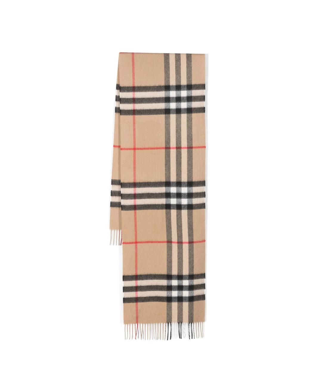 BURBERRY Черный кашемировый шарф, фото 1