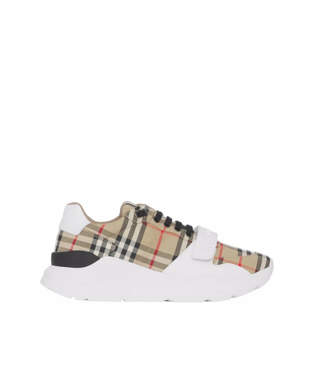 BURBERRY Мульти текстильные низкие кроссовки / кеды, фото 1