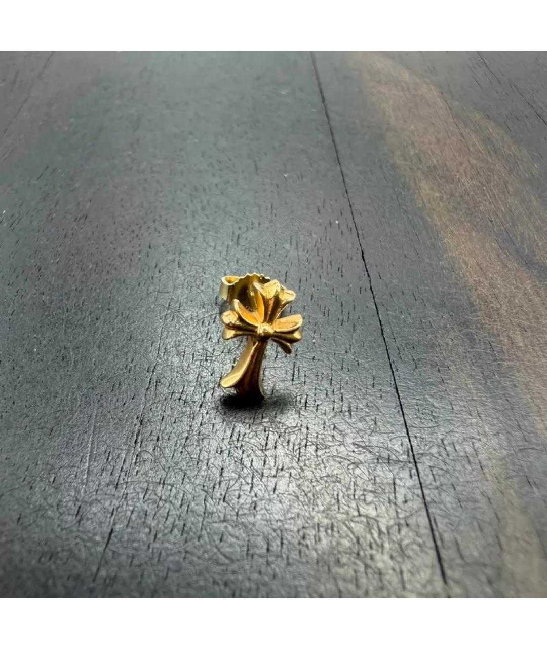 CHROME HEARTS Золотые серьги из желтого золота, фото 5
