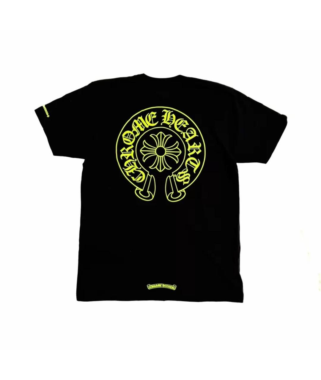 CHROME HEARTS Черная хлопковая футболка, фото 2