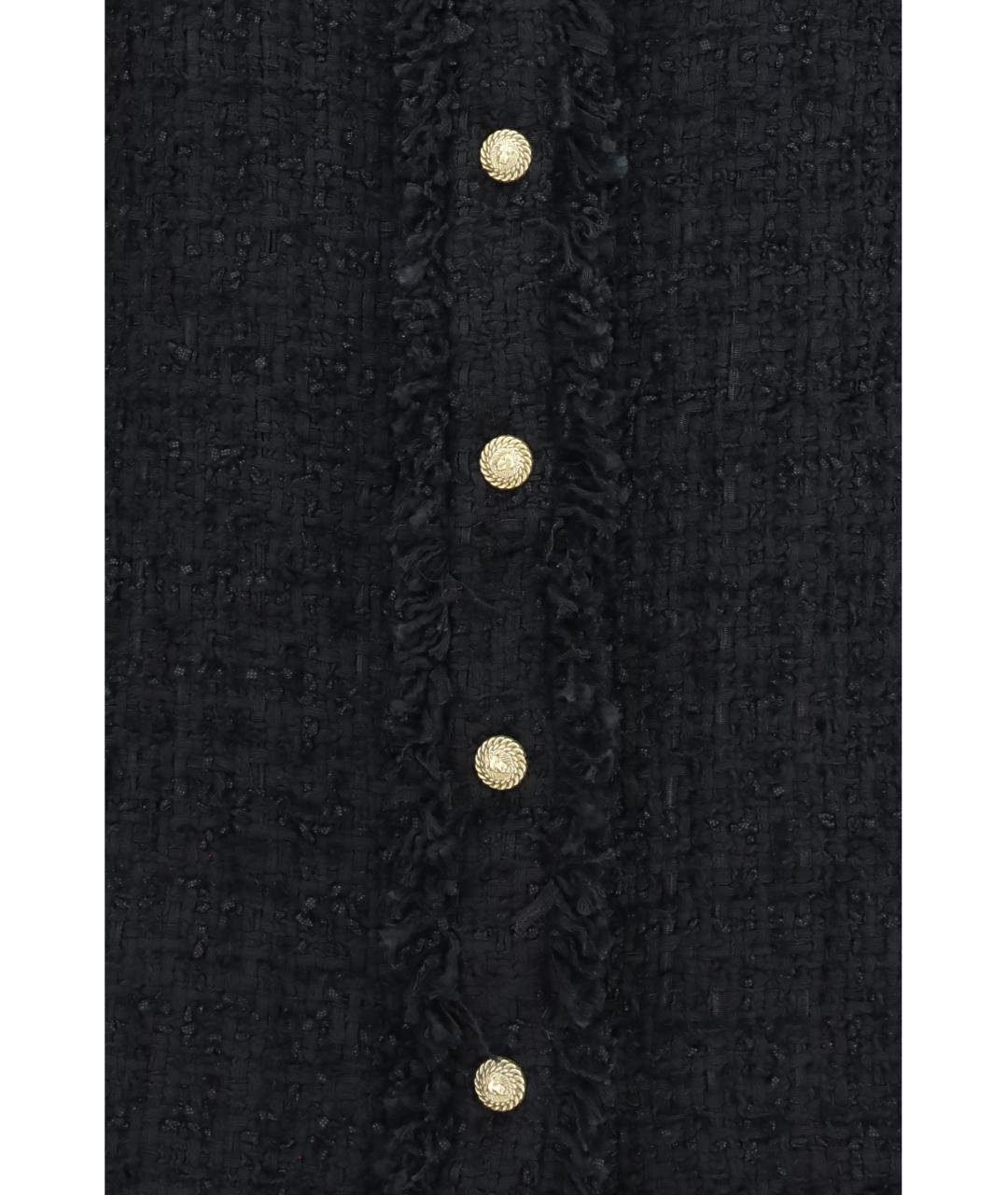BALMAIN Черная твидовая рубашка, фото 3