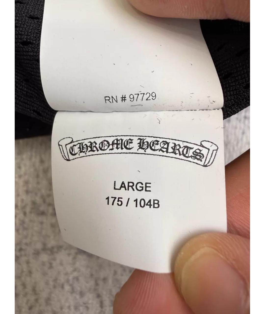CHROME HEARTS Черная кожаная куртка, фото 2