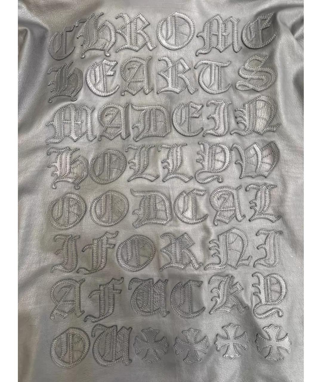 CHROME HEARTS Черная кожаная куртка, фото 3