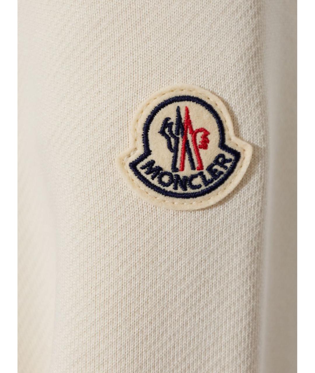 MONCLER Белая полиамидовая куртка, фото 5