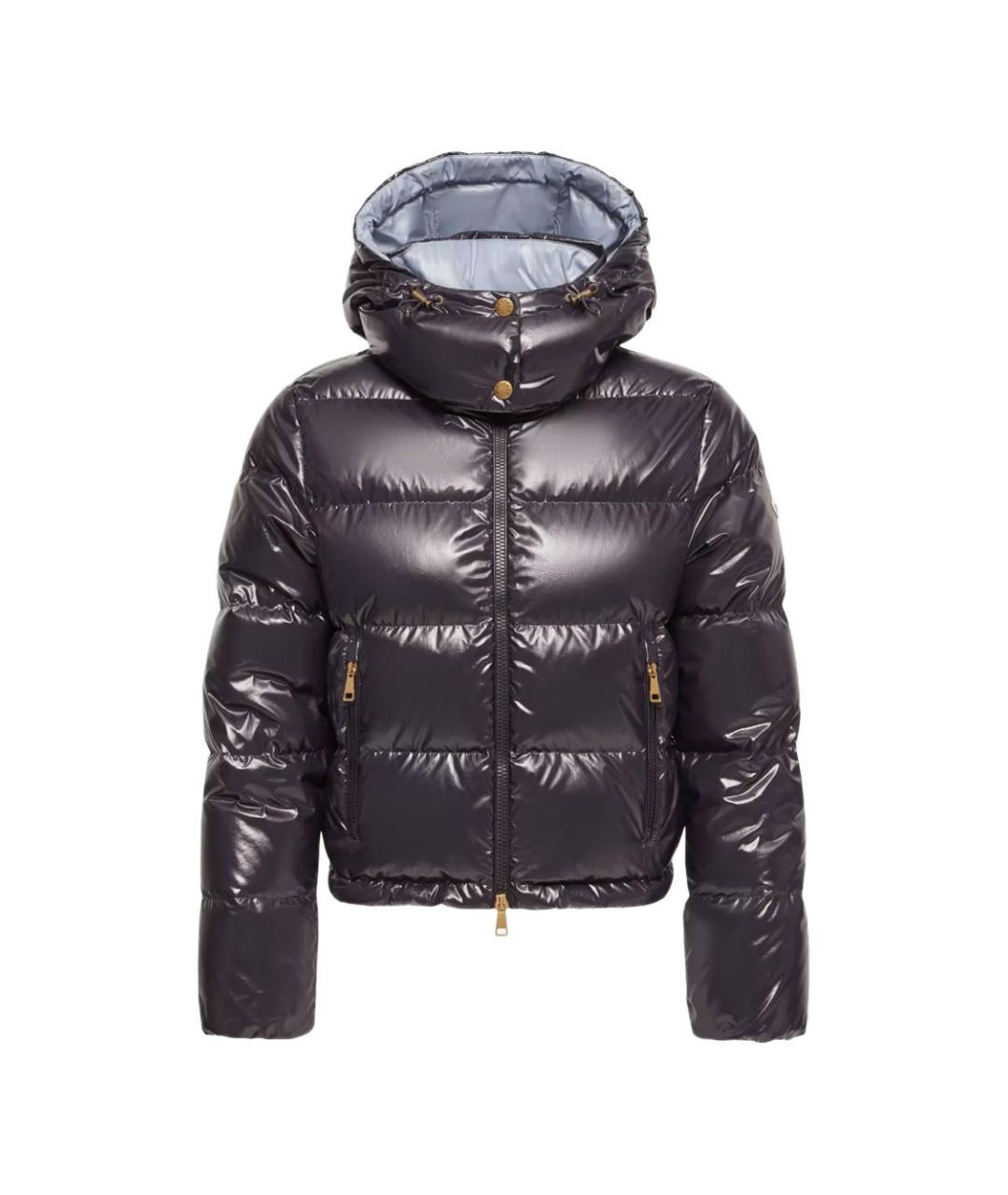 MONCLER Темно-синяя полиамидовая куртка, фото 1