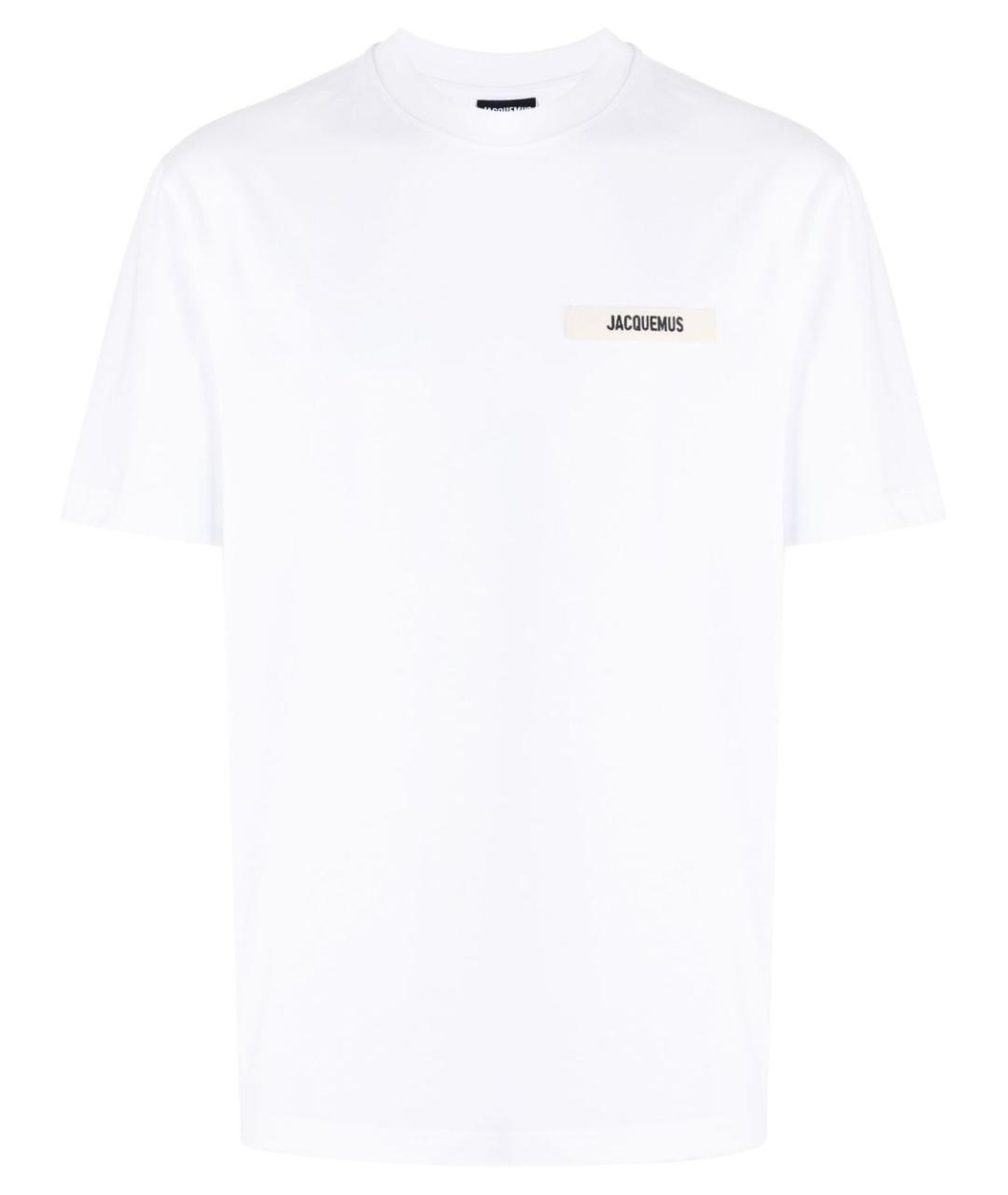 JACQUEMUS Белая хлопковая футболка, фото 1