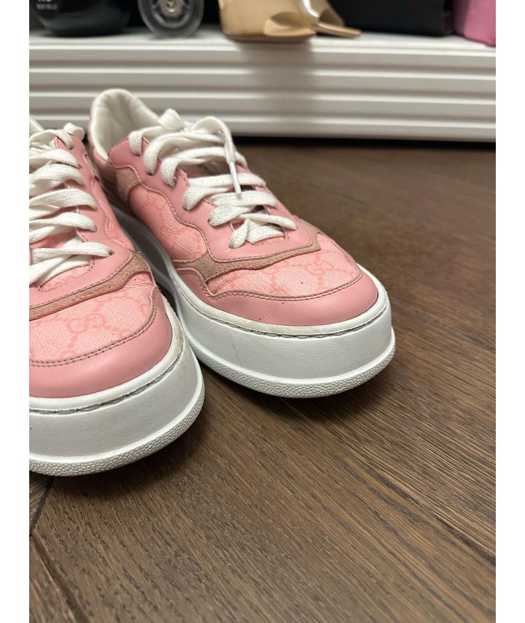 GUCCI Розовые кеды, фото 6