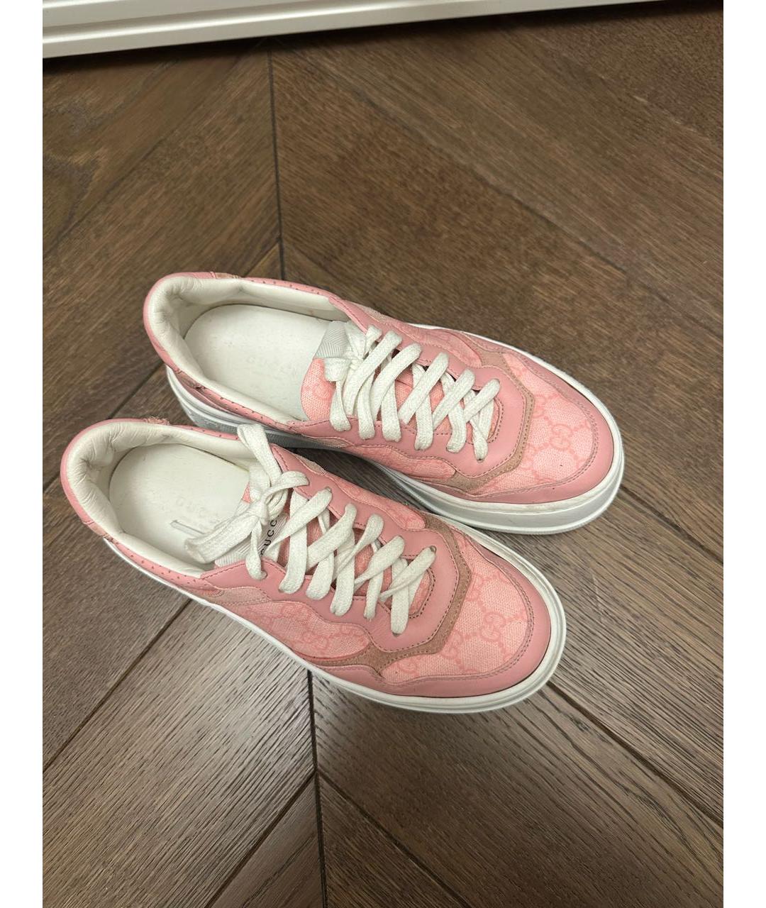 GUCCI Розовые кеды, фото 2